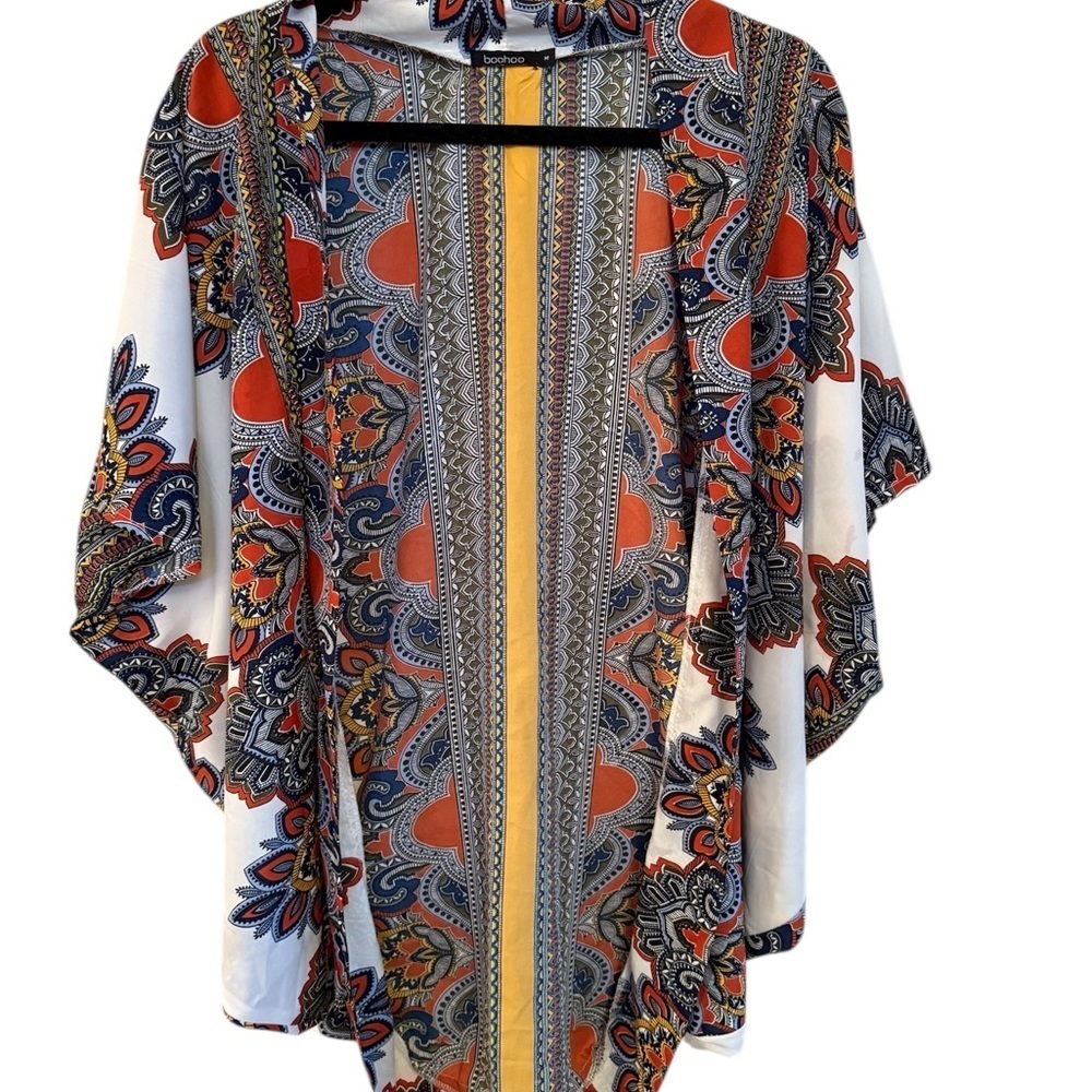 Boohoo Multicolor Patterned Kimono